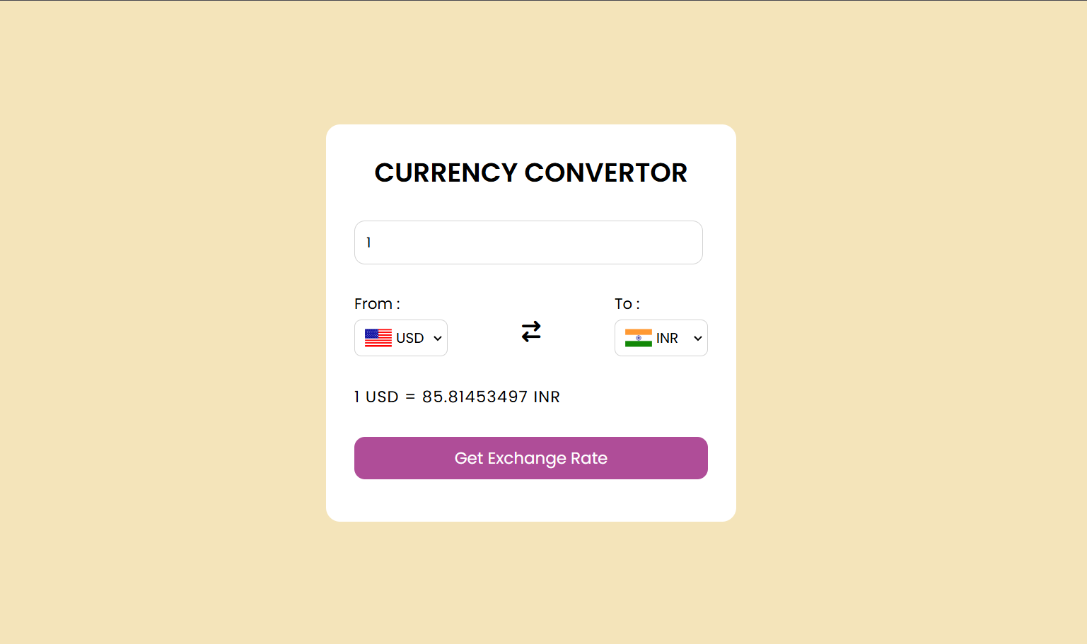 Currency Convertor