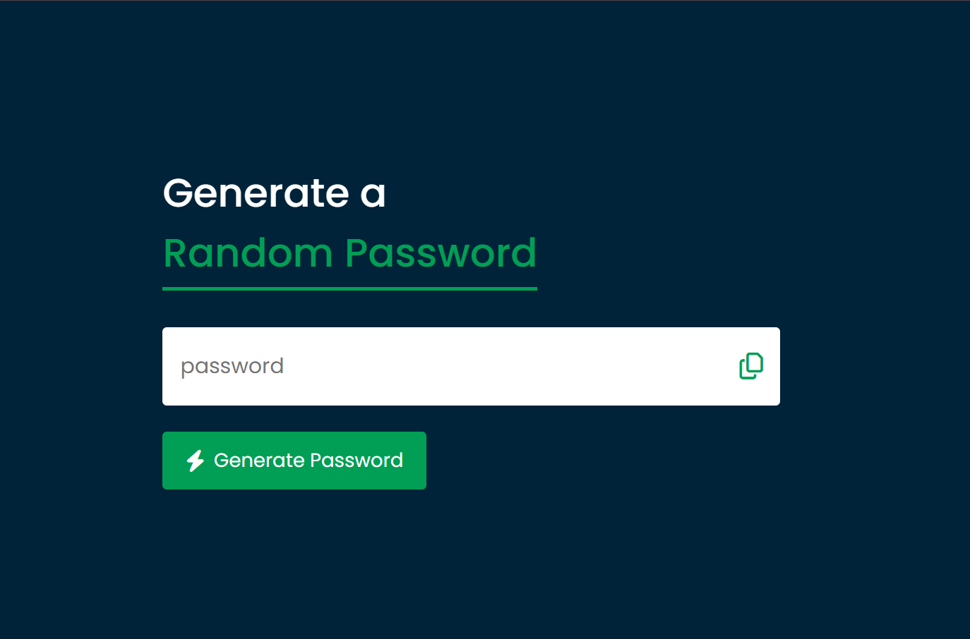 Random Password