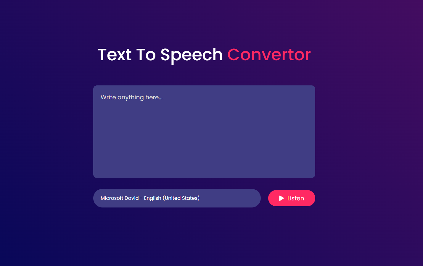 Text to Speech